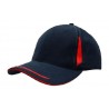 Cap - mod. 4098:Navy, Cotton, Red